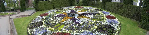Floral clock in Victoria Square, 2004