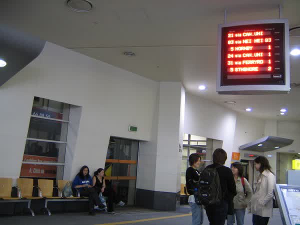 Inside the Bus Exchange, 2004