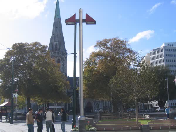 People in Cathedral Square, 2005