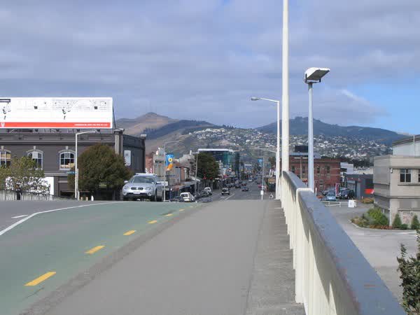 Down Colombo Street from the Railway Bridge, 2005