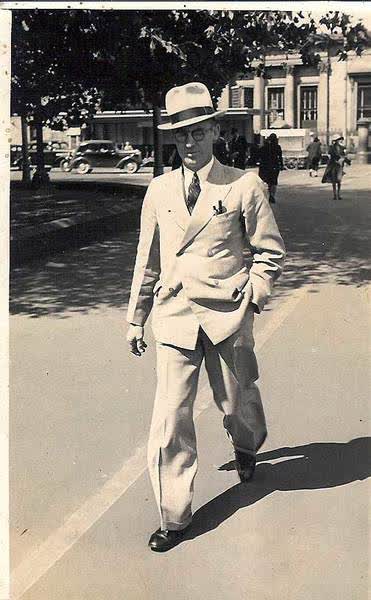 Man in Cathedral Square, 1940