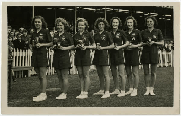 The Union Methodist business Girls Sports Team, Lancaster Park, 1940