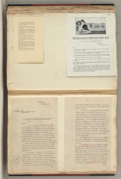 Summit Road scrapbook, pages 200 and 201, 1900