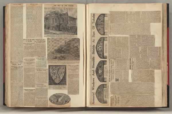Summit Road scrapbook, pages 270 and 271, 1900