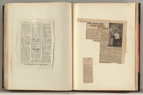 Summit Road scrapbook, pages 300 and 301, 1900