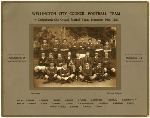 Wellington City Council Football Team, 1927