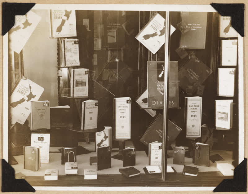 Diaries window display, 1932