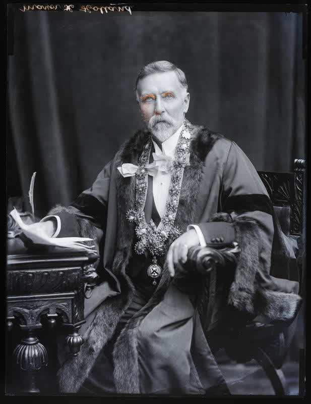 Glass Plate Negative: Mayor Henry Holland, 1911