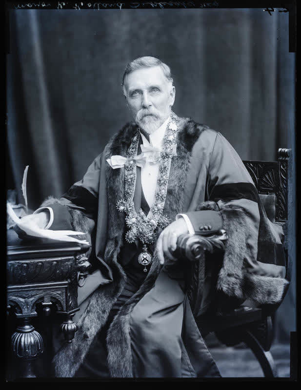 Glass Plate Negative: Mayor Henry Holland, 1911
