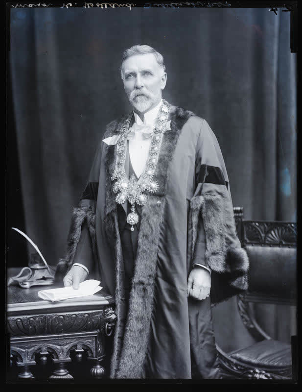 Glass Plate Negative: Mayor Henry Holland, 1911