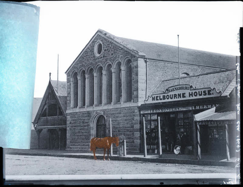 Glass Plate Negative: Christchurch Town Hall 1876 (copy), 1917