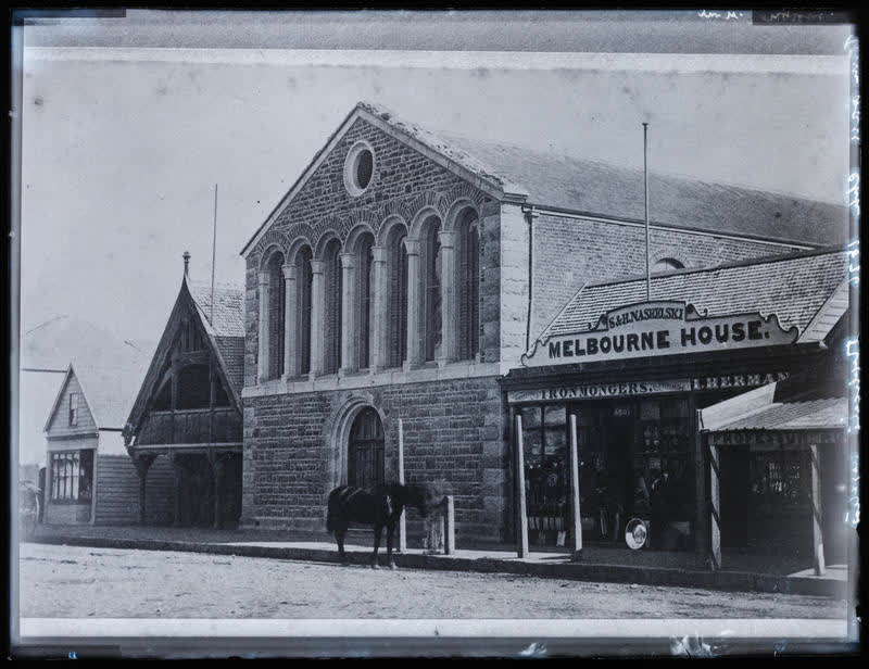 Glass Plate Negative: Christchurch Town Hall 1876 (copy), 1917