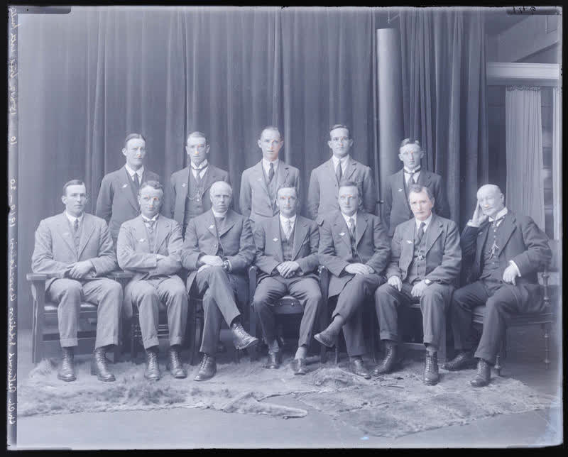 Glass Plate Negative: Christchurch Returned Soldiers Association, 1919-1920, 1919