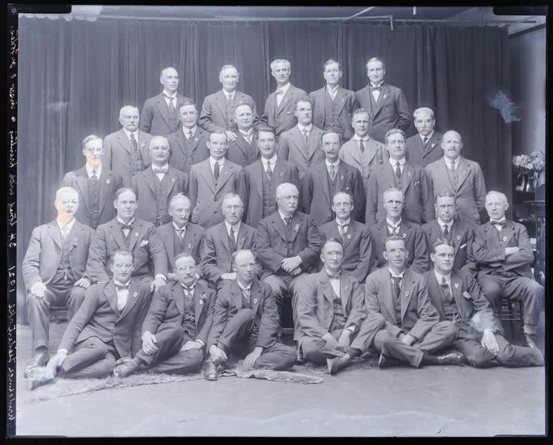Glass Plate Negative: Christchurch Liedertafel, 1921, 1921