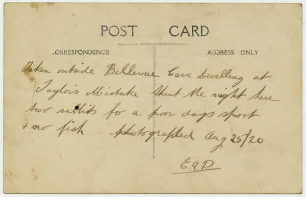Bellevue bach, Taylors Mistake, reverse, 1920