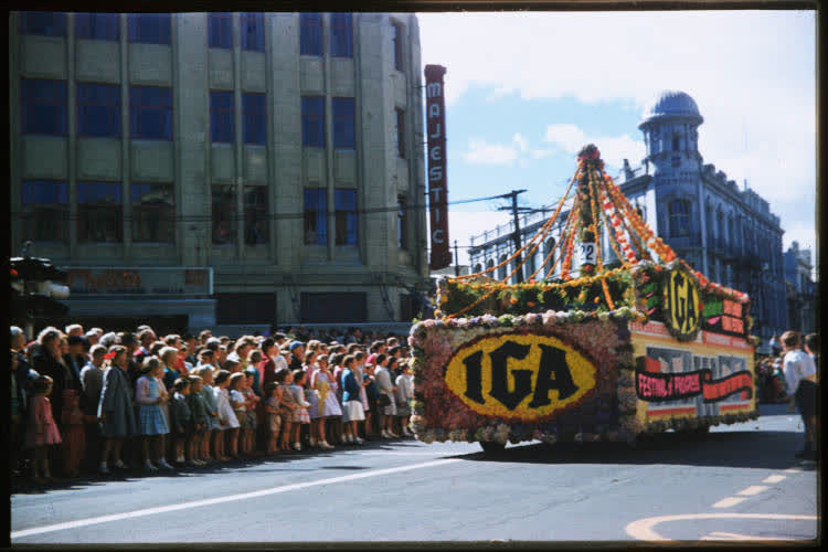Floral Procession, Christchurch, 1950