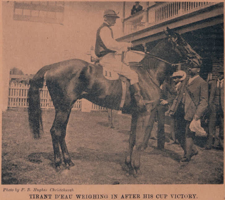 Tirant d'Eau Weighing in after his Cup Victory, 1898