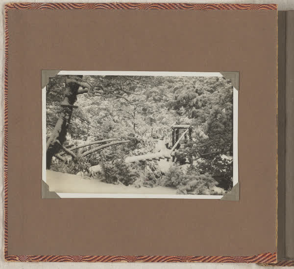 Snowy bridge, 1930