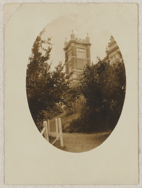 Nelson College tower, 1920