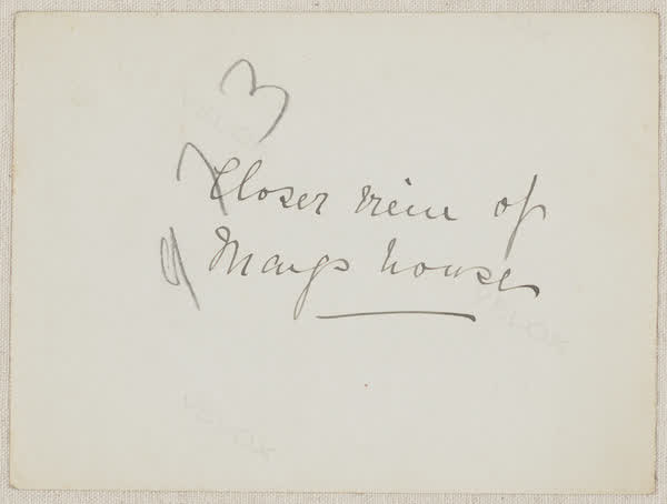 Unidentified house reverse, 1920