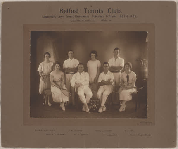 Belfast Tennis Club Suburban B Grade, 1922