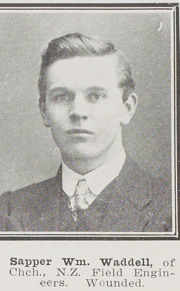 Sapper William Waddell, of Christchurch, 1915