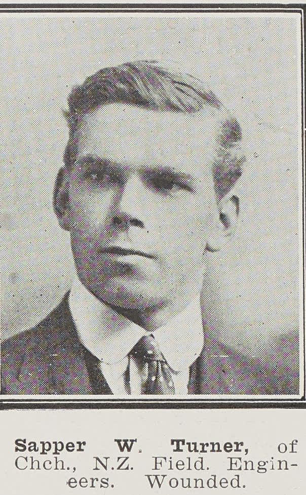 Sapper W. Turner, of Christchurch, 1915