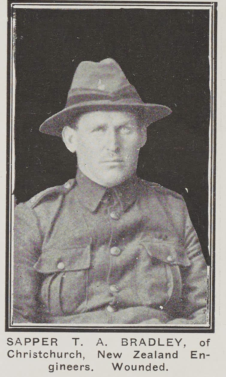 Sapper T. A. Bradley, of Christchurch, 1915