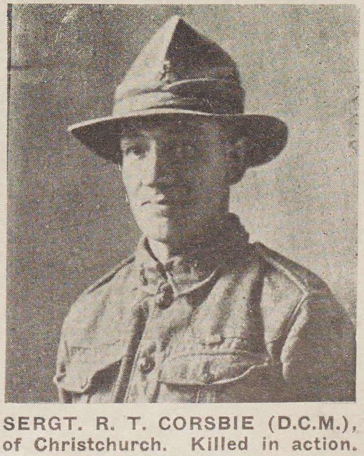 Sergeant Richard Thornton Corsbie (D.C.M.), 1919