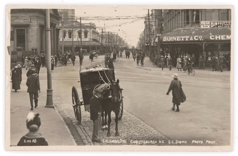 Colombo Street, Christchurch, 1920
