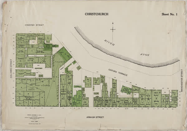 Central city block, sheet no. 1, 1933