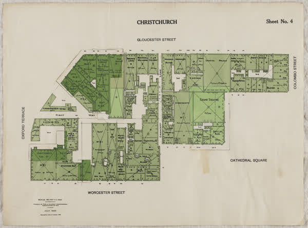 Central city block, sheet no. 4, 1933