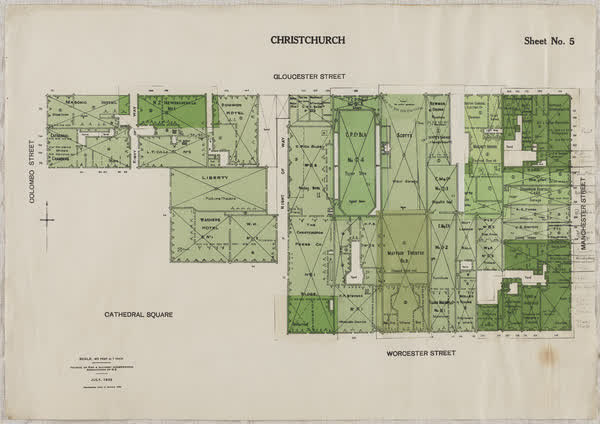 Central city block, sheet no. 5, 1933