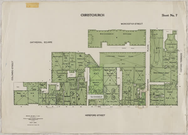 Central city block, sheet no. 7, 1933