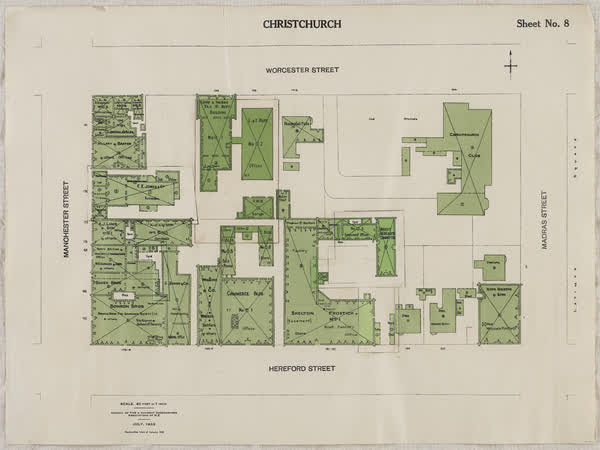 Central city block, sheet no. 8, 1933
