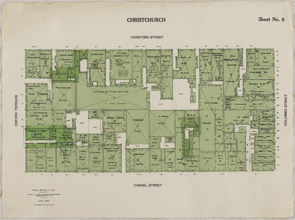 Central city block, sheet no. 9, 1933