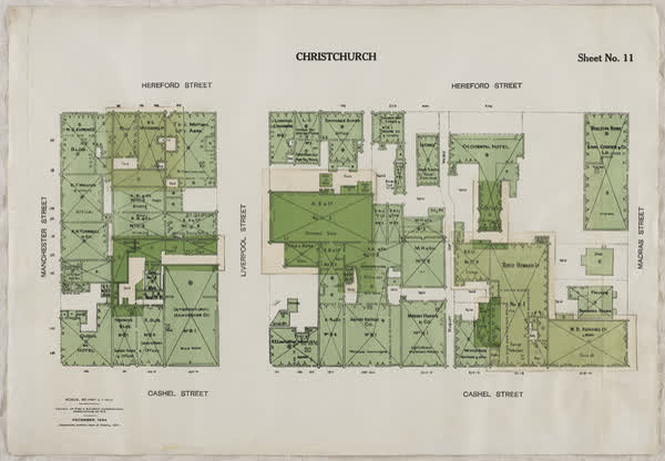 Central city block, sheet no. 11, 1934