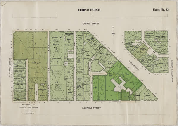 Central city block, sheet no. 13, 1933