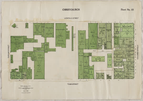 Central city block, sheet no. 15, 1933