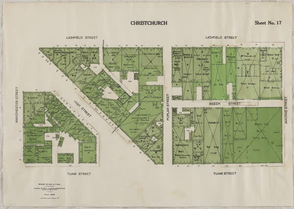 Central city block, sheet no. 17, 1933