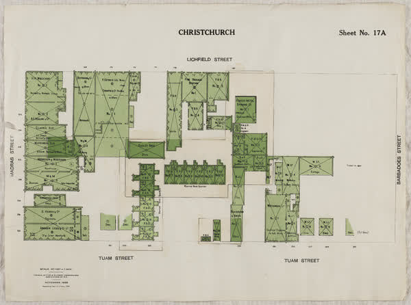 Central city block, sheet no. 17a, 1936