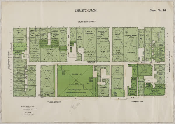 Central city block, sheet no. 16, 1933
