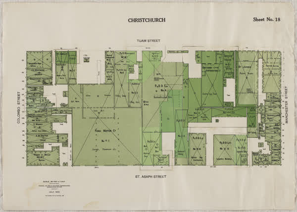 Central city block, sheet no. 18, 1933