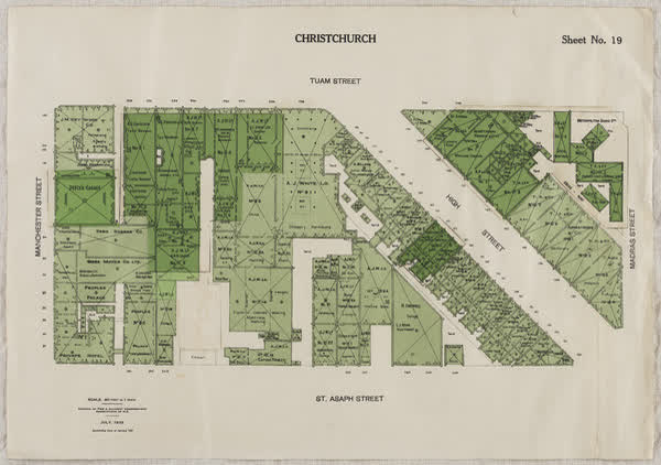 Central city block, sheet no. 19, 1933