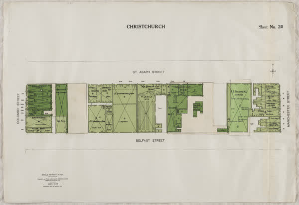 Central city block, sheet no. 20, 1935