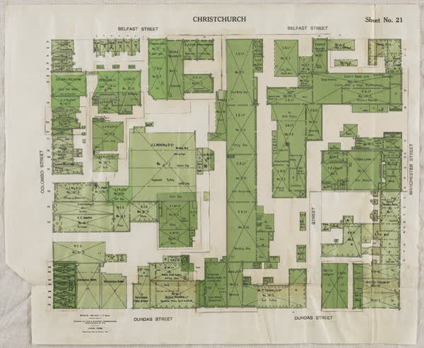 Central city block, sheet no. 21, 1936