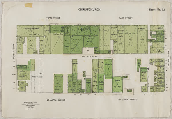 Central city block, sheet no. 22, 1936