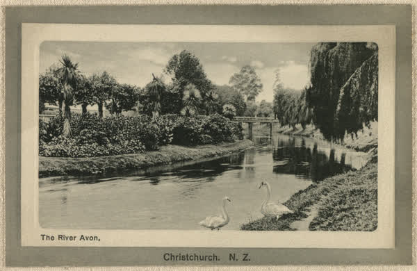 The River Avon, Christchurch, N.Z., 1911