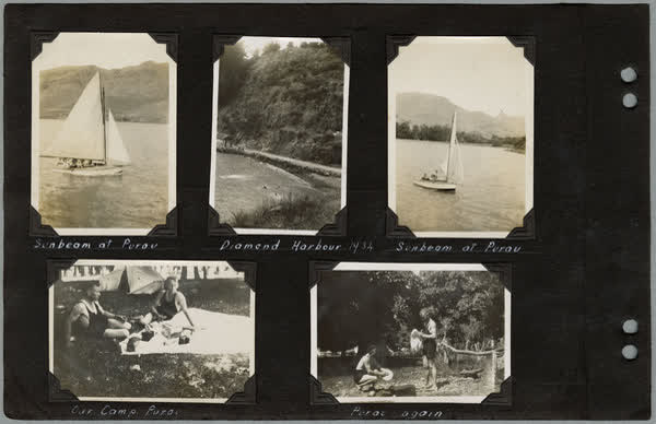 Camping and sailing, 1934