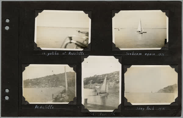 Sailing craft at Redcliffs and Shag Point, 1934